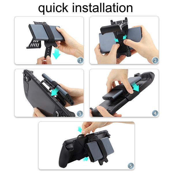 Steam Deck Charging Base For Mobile Power And Desktop Bracket Black Chargers & Charging Docks