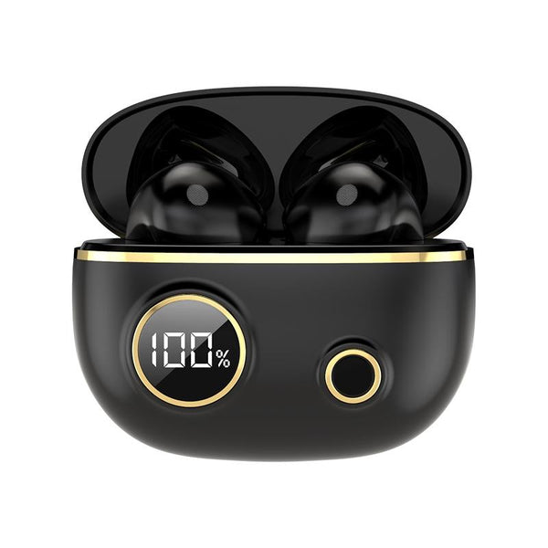 Waterproof 9D Stereo Bluetooth Earphones With Charging Case Black Earbuds