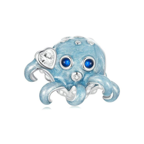 925 Sterling Silver Ocean Octopus Diy Beads Charms & Pendants