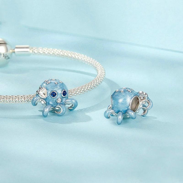 925 Sterling Silver Ocean Octopus Diy Beads Charms & Pendants