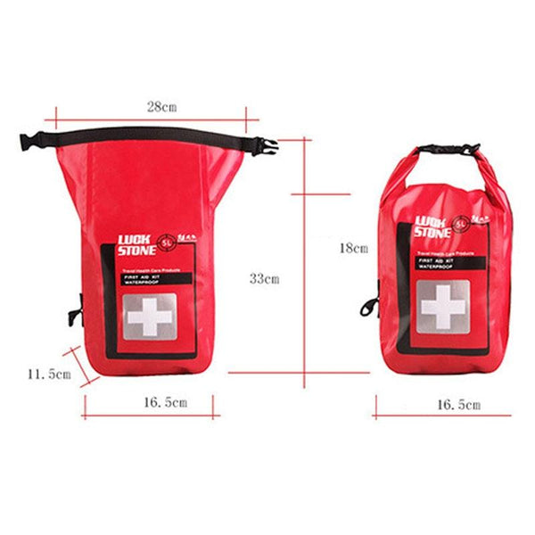 Waterproof 5L First Aid Bag For Outdoor Adventures Red Kits & Bags