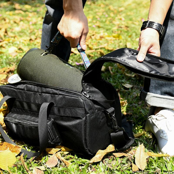 Double Zipper Speaker Storage Bag For Jbl Xtreme Adjustable Black Bags Skins & Travel Cases