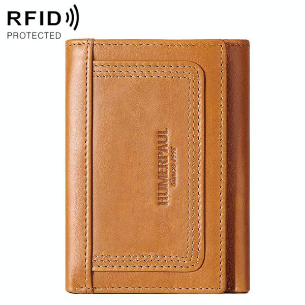 Rfid Blocking Leather Men Wallet With Multi Card Slots And Zipper Coin Pocket Black Wallets