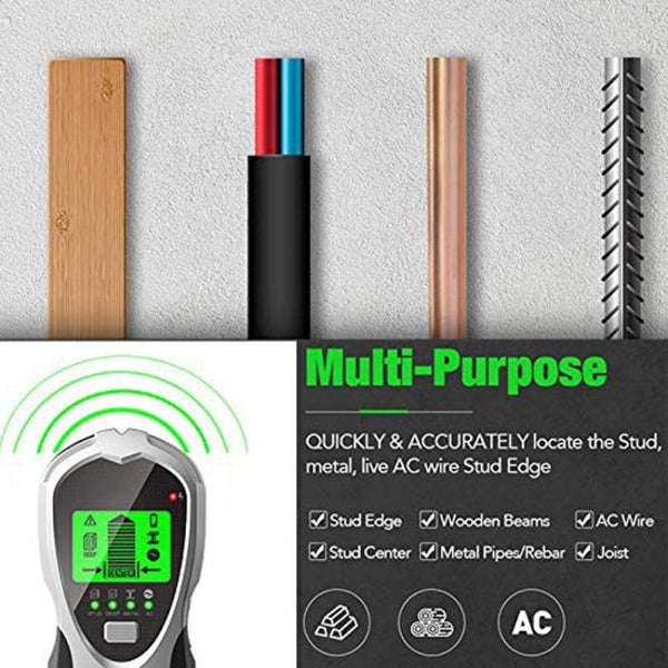 4 In 1 Multifunctional Digital Wall Detector For Electronics And Home Use Metal Detectors