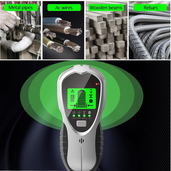 4 In 1 Multifunctional Digital Wall Detector For Electronics And Home Use Metal Detectors