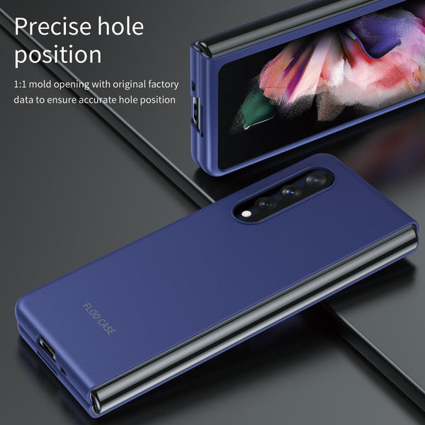 For Samsung Galaxy Z Fold4 5G Foldable Shockproof Phone Case Blue Cases Covers & Skins