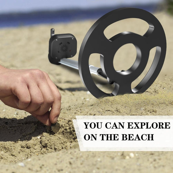 Kids Beach Metal Detector Black Electronics For Outdoor Activities Metal Detectors