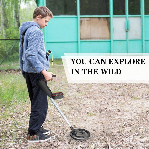 Kids Beach Metal Detector Black Electronics For Outdoor Activities Metal Detectors