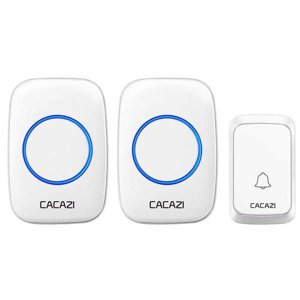 Wireless Waterproof Doorbell Cacazi A06 Dc 1 To 2 Battery Smart Home White Smart Doorbells