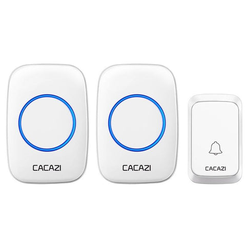 Wireless Waterproof Doorbell Cacazi A06 Dc 1 To 2 Battery Smart Home White Smart Doorbells