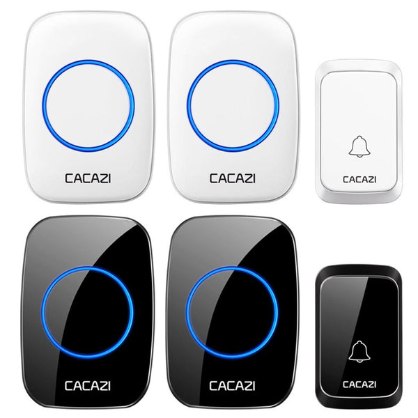 Wireless Waterproof Doorbell Cacazi A06 Dc 1 To 2 Battery Smart Home White Smart Doorbells