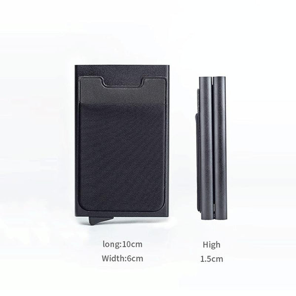 Rfid Blocking Coin Card Holder Anti Degaussing Black Business Card Holders
