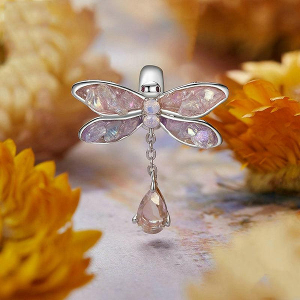 925 Sterling Silver Dragonfly Tassel Beads Craft Beads