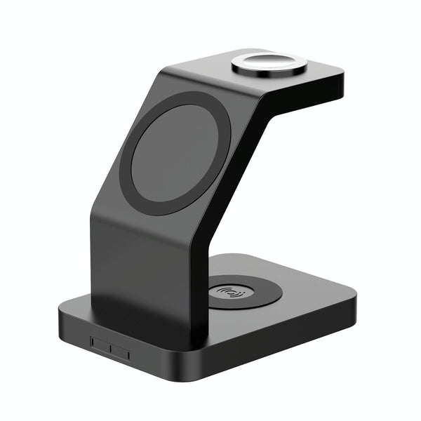 3 In 1 Magnetic Wireless Charger For Iphone Iwatch Airpods White Chargers & Docking Stations