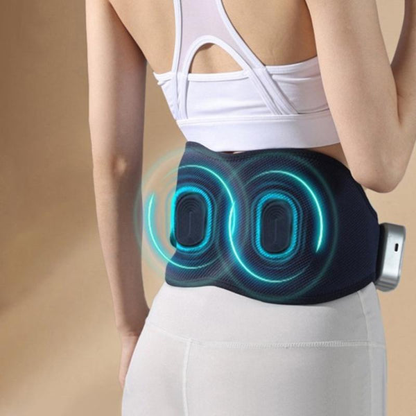 Hot Compress Waist Massager For Period Pain Relief Navy Blue Massagers