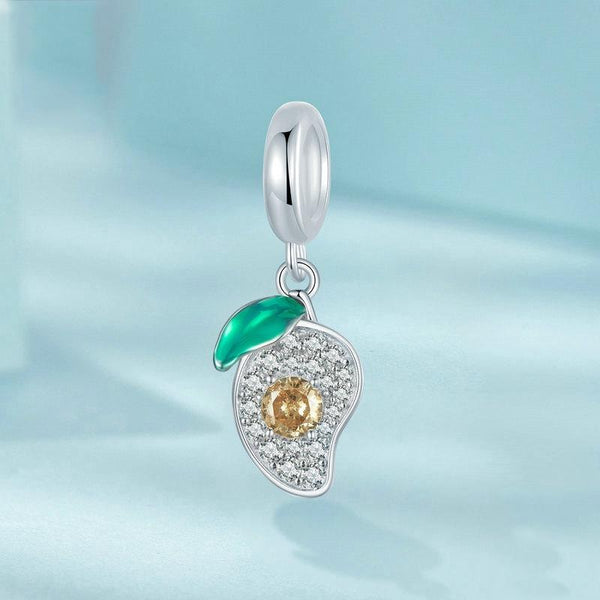 925 Sterling Silver Mango Bracelet Pendant Charms & Pendants