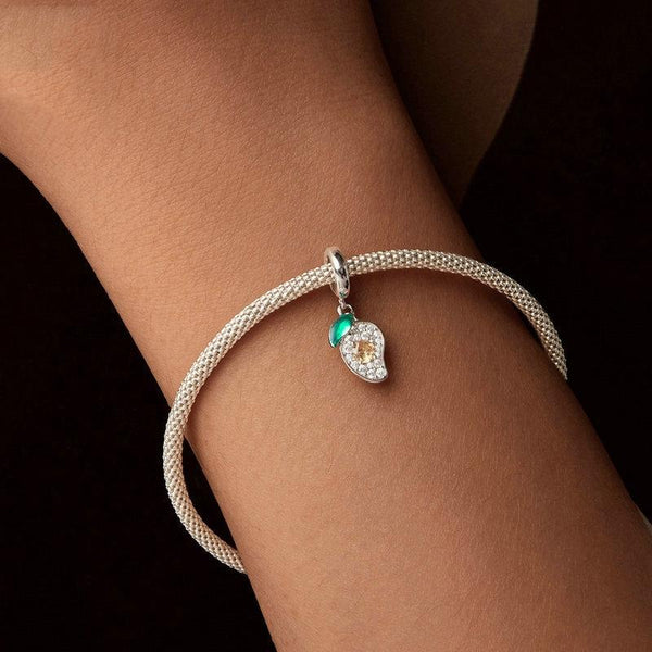 925 Sterling Silver Mango Bracelet Pendant Charms & Pendants