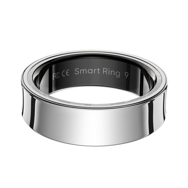 Smart Ring With Heart Rate Blood Oxygen Sleep Monitoring & Sports Modes Size 10 Black Activity Trackers