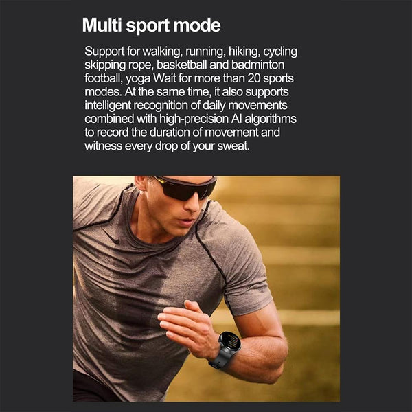 1.39 Inch Ip67 Waterproof Sports Health Monitoring Smart Bluetooth Calling Watch Black Silicone Smart Watches