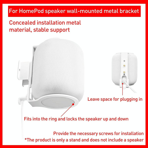Hidden Wall Mount Bluetooth Speaker Bracket Wireless Black Speaker Mounts & Stands