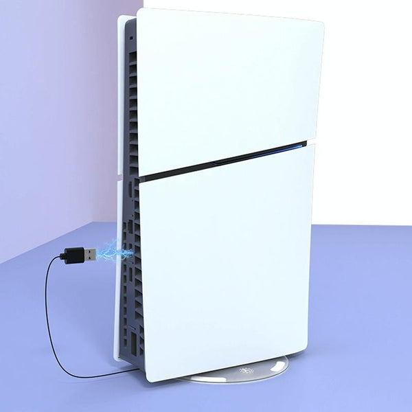 Vertical Storage Bracket For Ps5 Slim Simple Rgb Colourful Transparent Bags Skins & Travel Cases