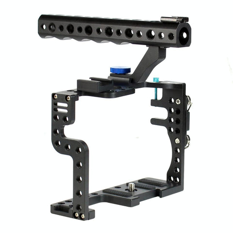 Panasonic Lumix Gh3 Gh4 Video Cage Stabilizer With Metal Handle Black Stabilizers