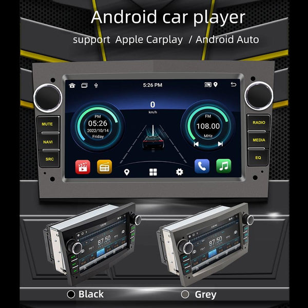 7 Inch Car Mp5 Player With Dab Function & Carplay / Android Auto For Opel 1Gb + 16Gb Black Other Car Audio