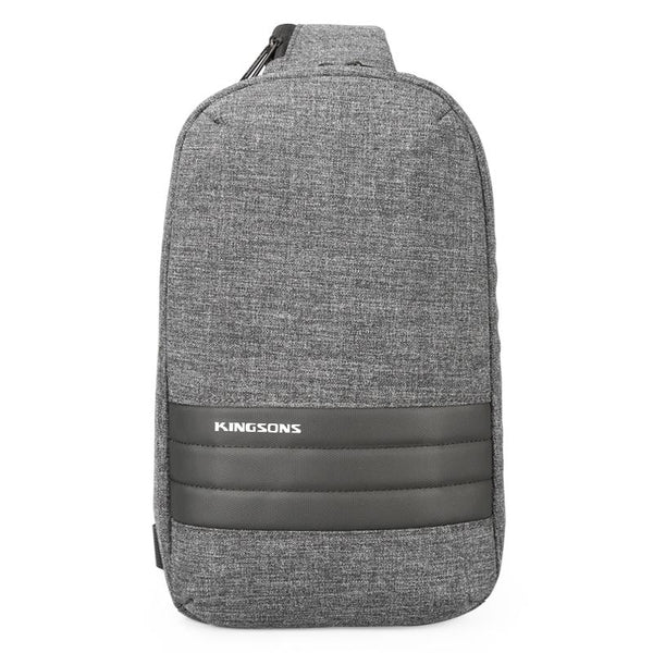 Large Capacity Anti Theft Chest Bag Business Casual One Shoulder Gray Bags