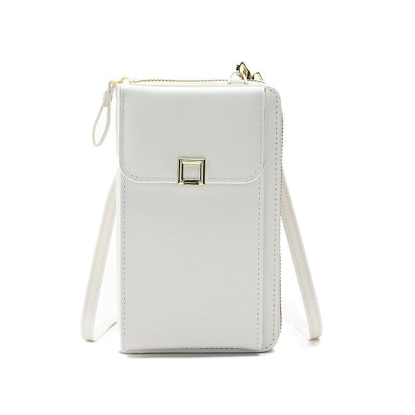 Women Cross Body Phone Purse With Long Strap White Women's Bags & Handbags