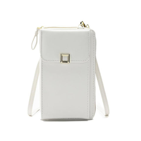 Women Cross Body Phone Purse With Long Strap White Women's Bags & Handbags
