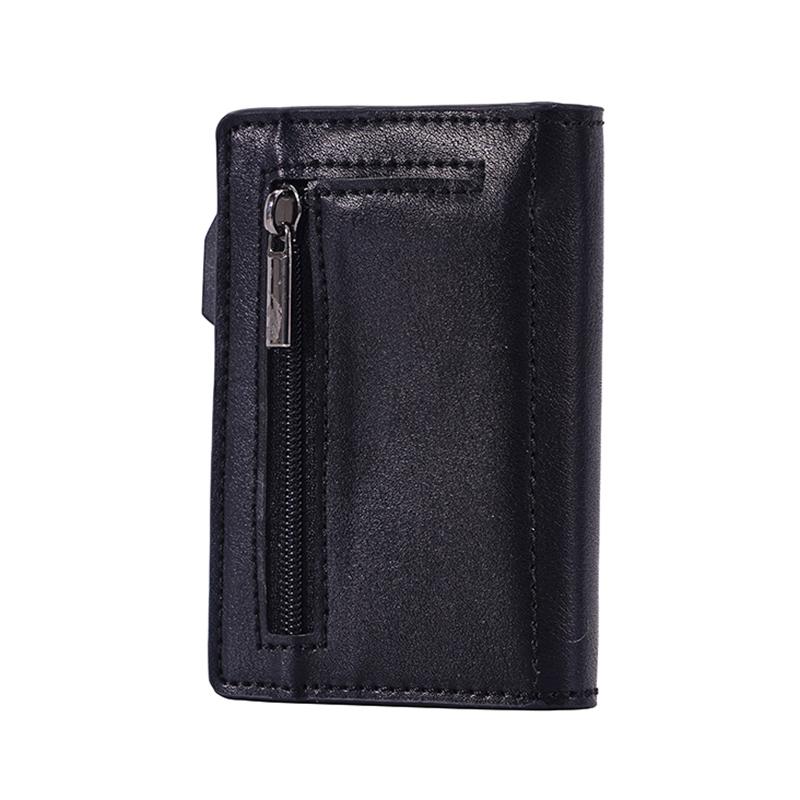 Crazy Horse Rfid Blocking Card Holder Pu Leather Business Card Holders