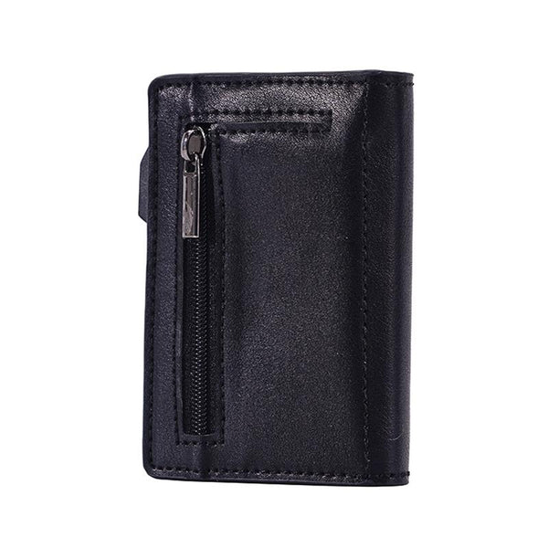 Crazy Horse Rfid Blocking Card Holder Pu Leather Business Card Holders