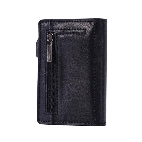 Crazy Horse Rfid Blocking Card Holder Pu Leather Business Card Holders