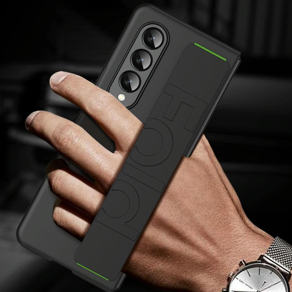 For Samsung Galaxy Z Fold4 5G Shockproof Wristband Elastic Black Cases Covers & Skins