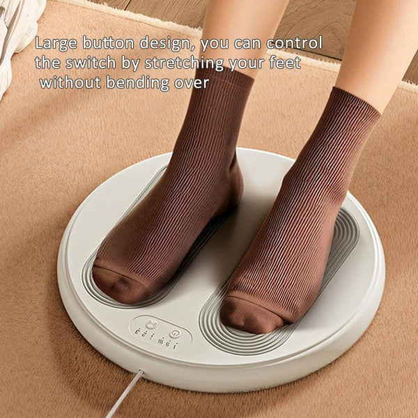 5V Usb Foot Massager Warmer 3 Temp & Vibration Levels Beige Gray Massagers