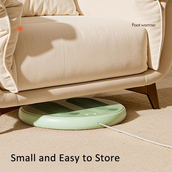 5V Usb Foot Massager Warmer 3 Temp & Vibration Levels Beige Gray Massagers