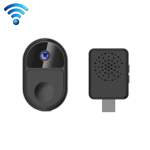 Smart Video Doorbell With Ultra Wide Angle And Two Way Voice Black Smart Doorbells