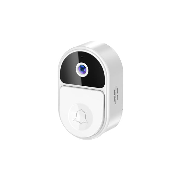 Smart Video Doorbell With Ultra Wide Angle And Two Way Voice Black Smart Doorbells