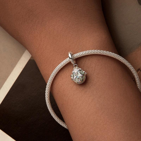 925 Sterling Silver Easter Egg Diy Pendant Charms & Pendants