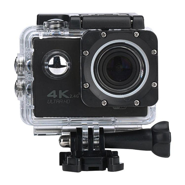Waterproof 4K Action Camera For Cycling And Diving_Black Digital Cameras