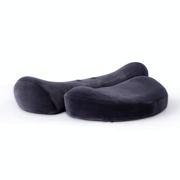 Deep Gray 3D Memory Foam Massage Pillow With Heating Massagers