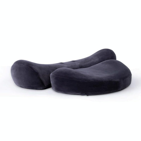 Deep Gray 3D Memory Foam Massage Pillow With Heating Massagers
