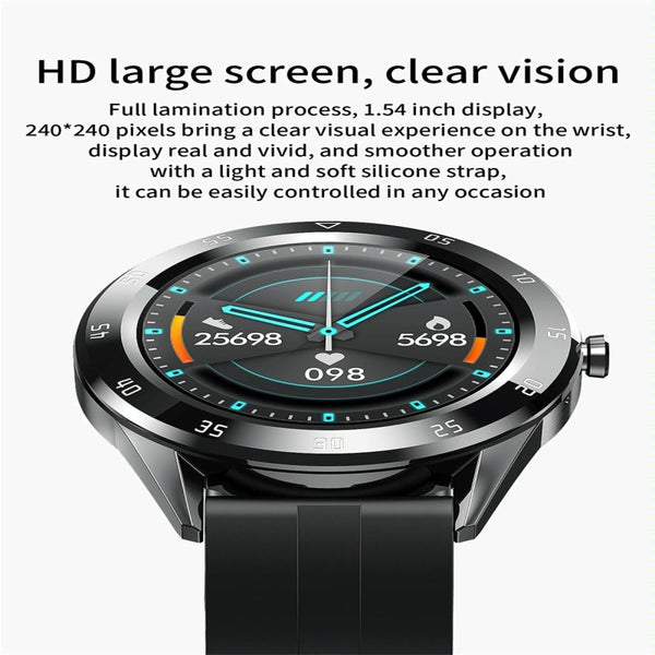 Waterproof Smart Watch With Heart Rate And Sleep Monitoring Ip68 Black Smart Watches