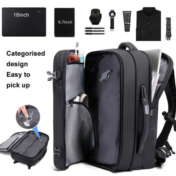 Large Capacity Vacuum Compression Backpack Backpacks