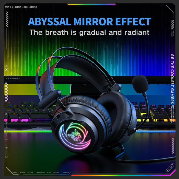 X80 Abyssal Mirror Gaming Headset Black Headsets