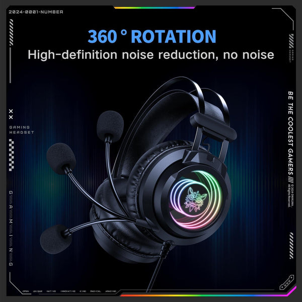 X80 Abyssal Mirror Gaming Headset Black Headsets