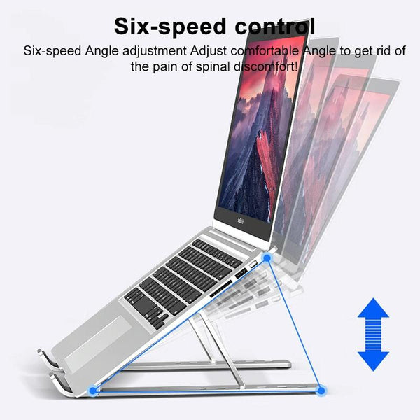 Lenovo Thinkplus Folding Laptop Stand Silver Stands Holders & Car Mounts
