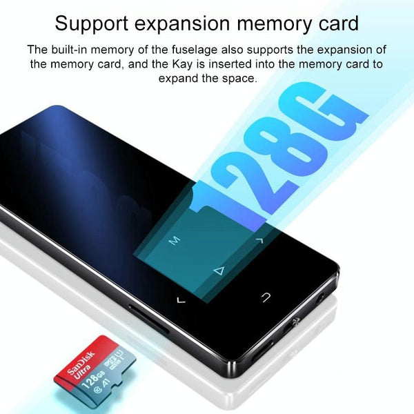 1.8 Inch Metal Bluetooth Mp3 / Mp4 Player With Touch Screen 8Gb Black Ipods & Mp3 Players