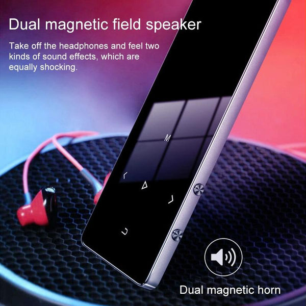 1.8 Inch Metal Bluetooth Mp3 / Mp4 Player With Touch Screen 8Gb Black Ipods & Mp3 Players