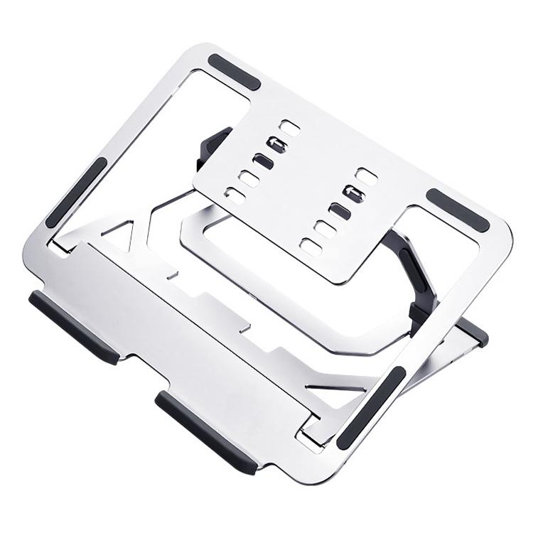 Foldable Aluminum Laptop Stand For Desktop Cooling Elegant Silver Stands Holders & Car Mounts